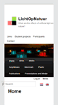 Mobile Screenshot of lichtopnatuur.org