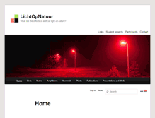 Tablet Screenshot of lichtopnatuur.org